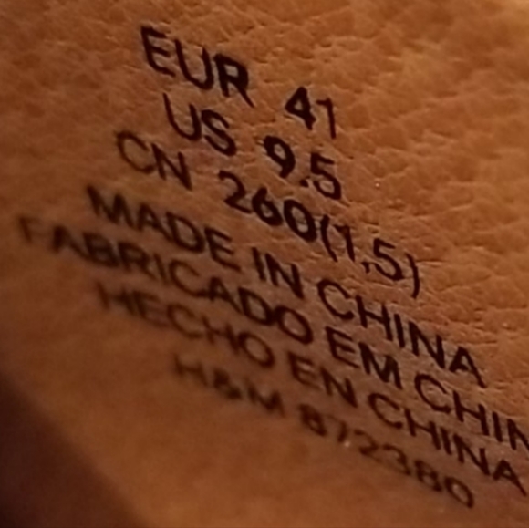 H&M Block Heel Lace Up Ballet Shoes Size 9.5 - Picture 10 of 11